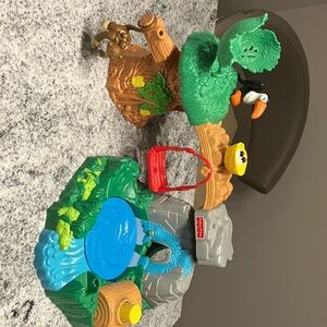 Fisher-Price Jungle Playset with Green, Blue, and Brown